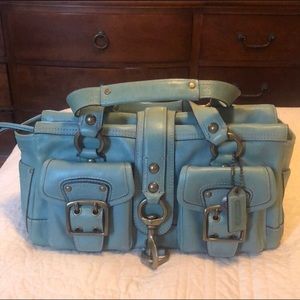 Coach Legacy 65th Anniversary Mandy Satchel Bag Pond Blue